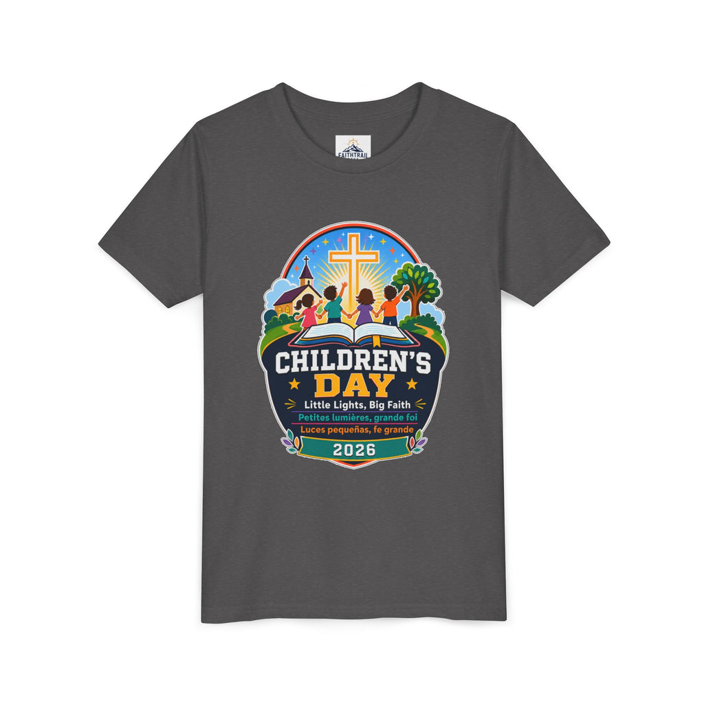 Children's Day Youth Tee – 'Little Lights, Big Faith' 2026 Church Kids T‑Shirt