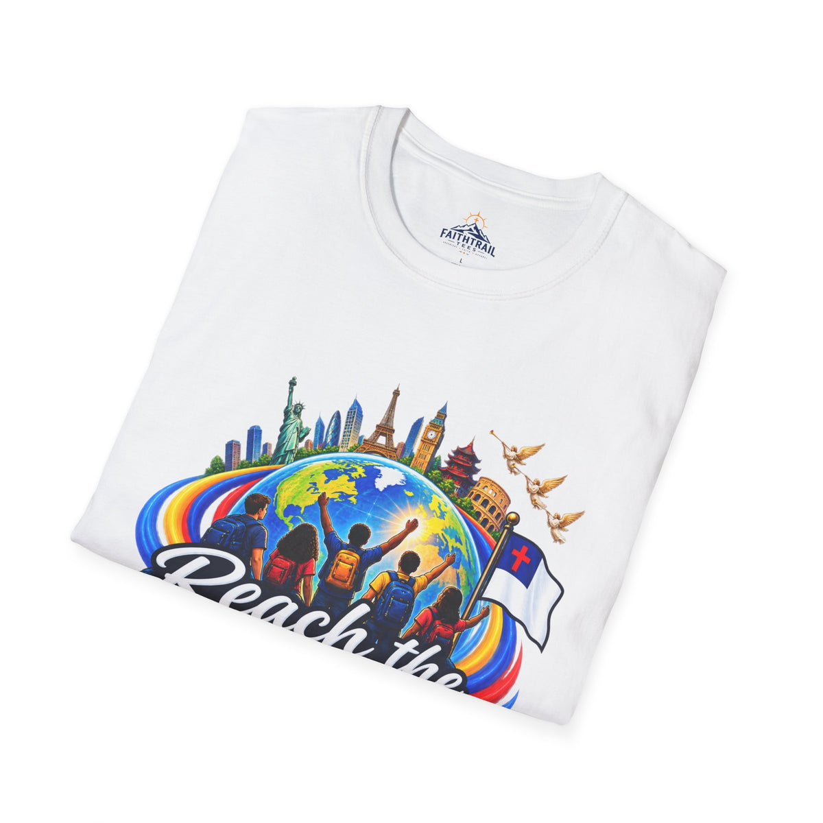 Reach the Nations T-Shirt — Global Missions Christian Outreach Tee