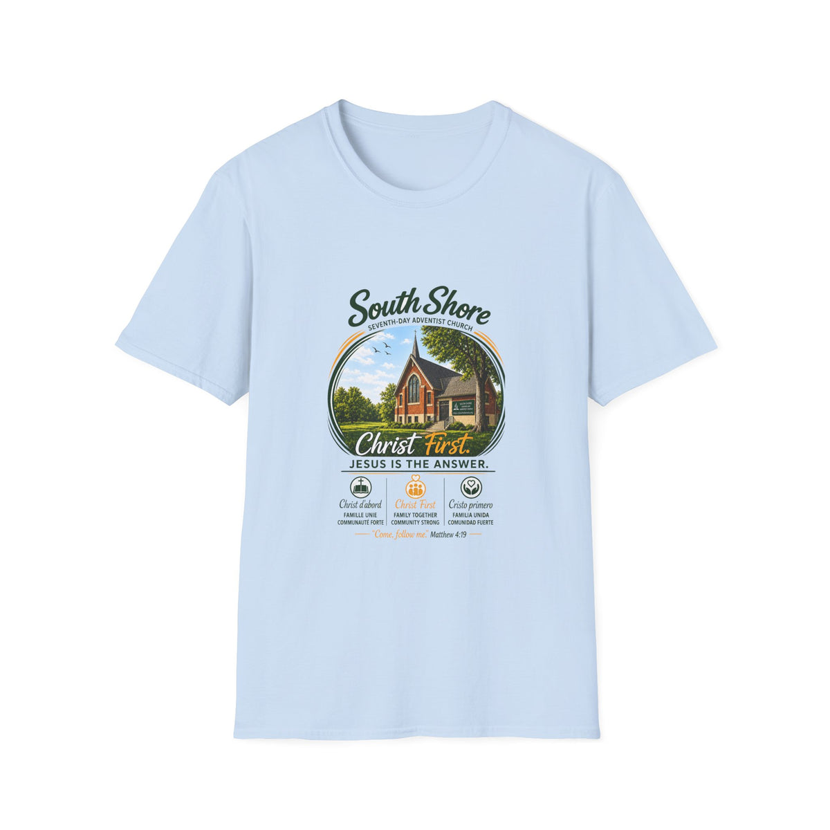 South Shore Church T-Shirt — South Shore Seventh-Day Adventist Church Graphic Tee