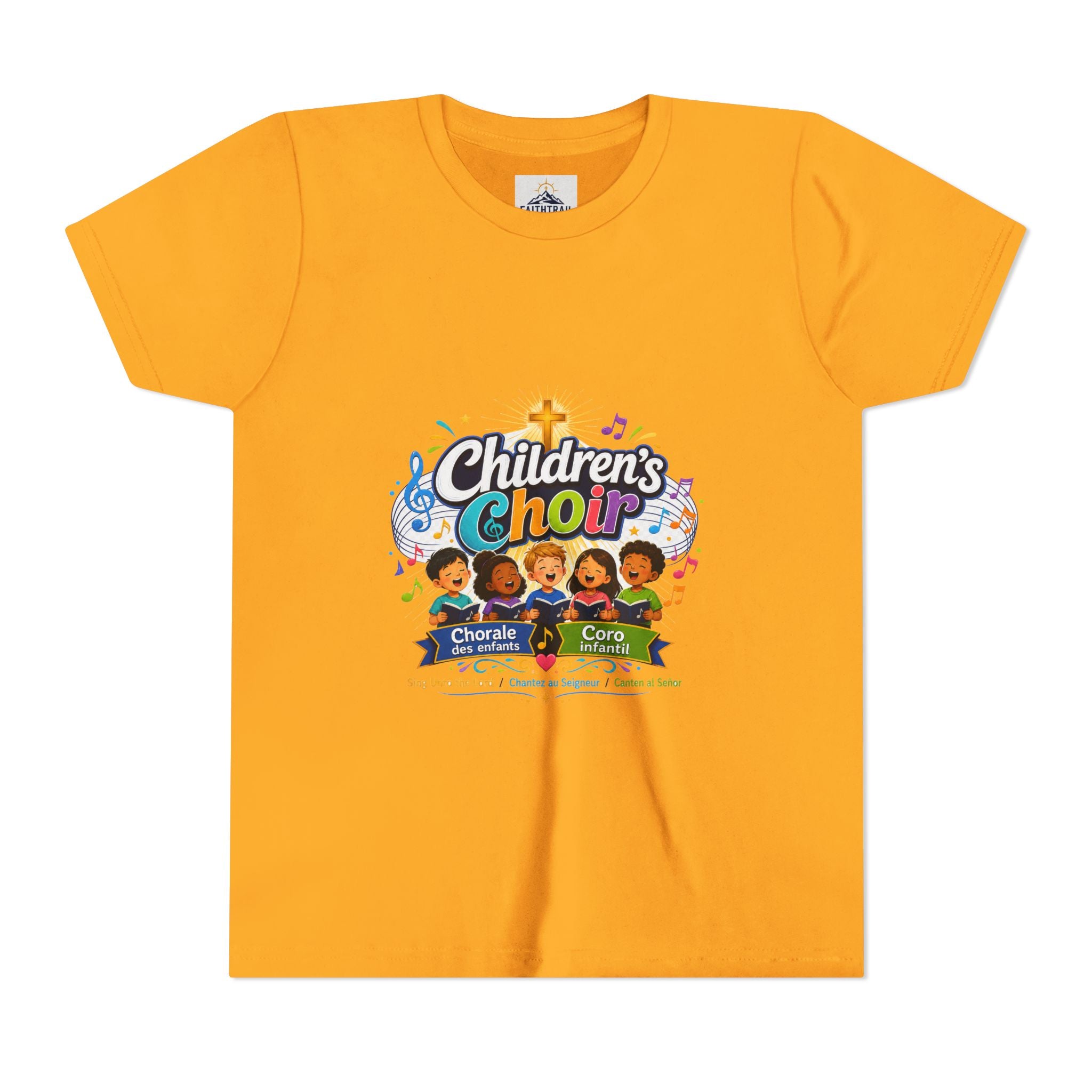 Children's Choir Youth Tee - Colorful Church Choir Graphic