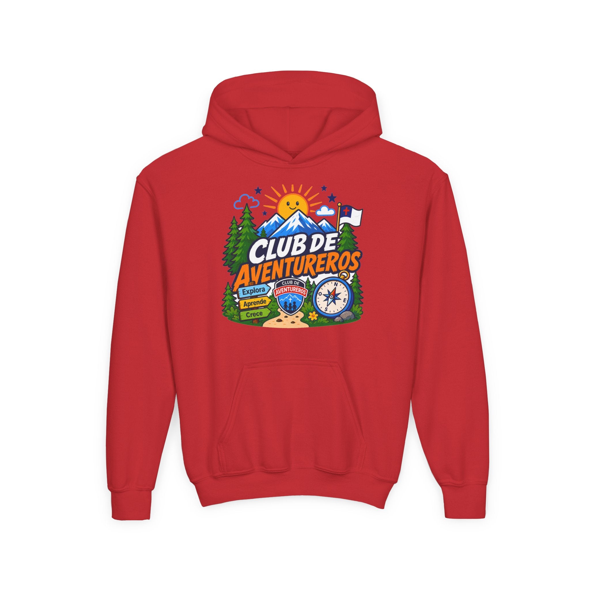 Club de Adventureros | Sudadera con capucha y estampado para Niños | Cámping