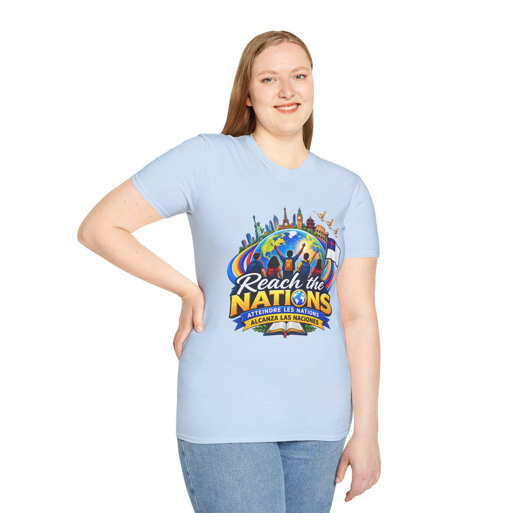 Reach the Nations T-Shirt — Global Missions Christian Outreach Tee