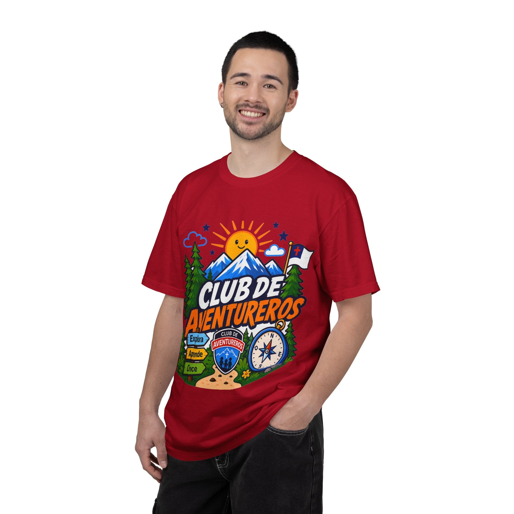Club de Aventureros Camiseta (Adultos) | Camping, Brújula y Sol