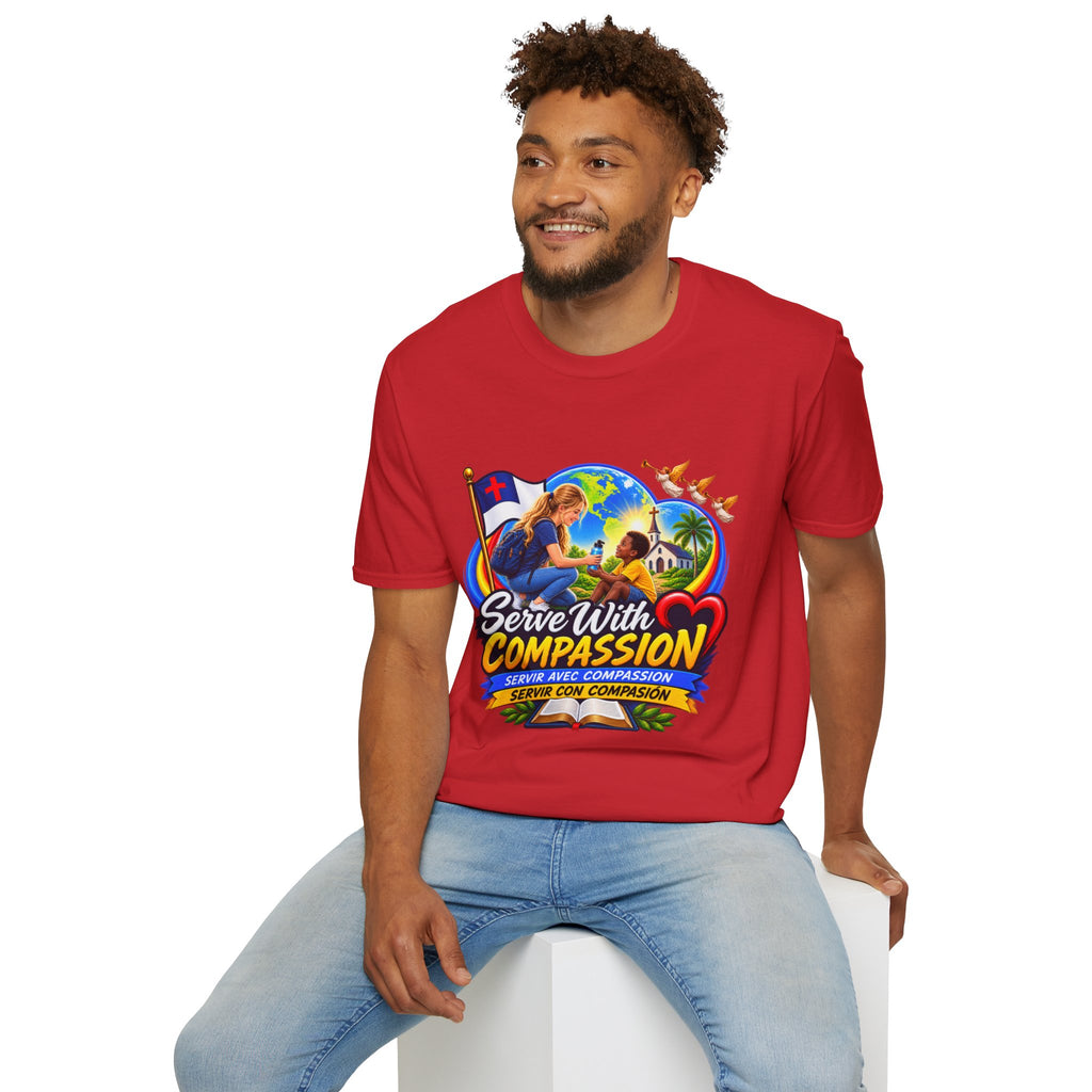 Serve With Compassion T-Shirt — Christian Volunteer Faith Tee