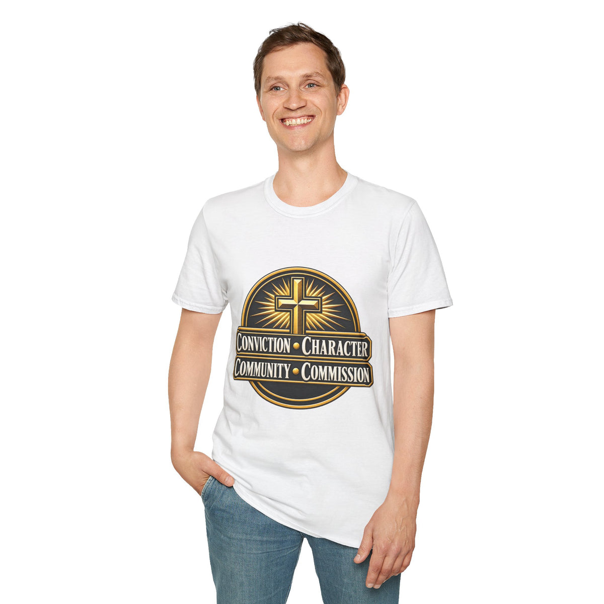 Conviction • Character Christian T-Shirt — Cross Faith Ministry Tee