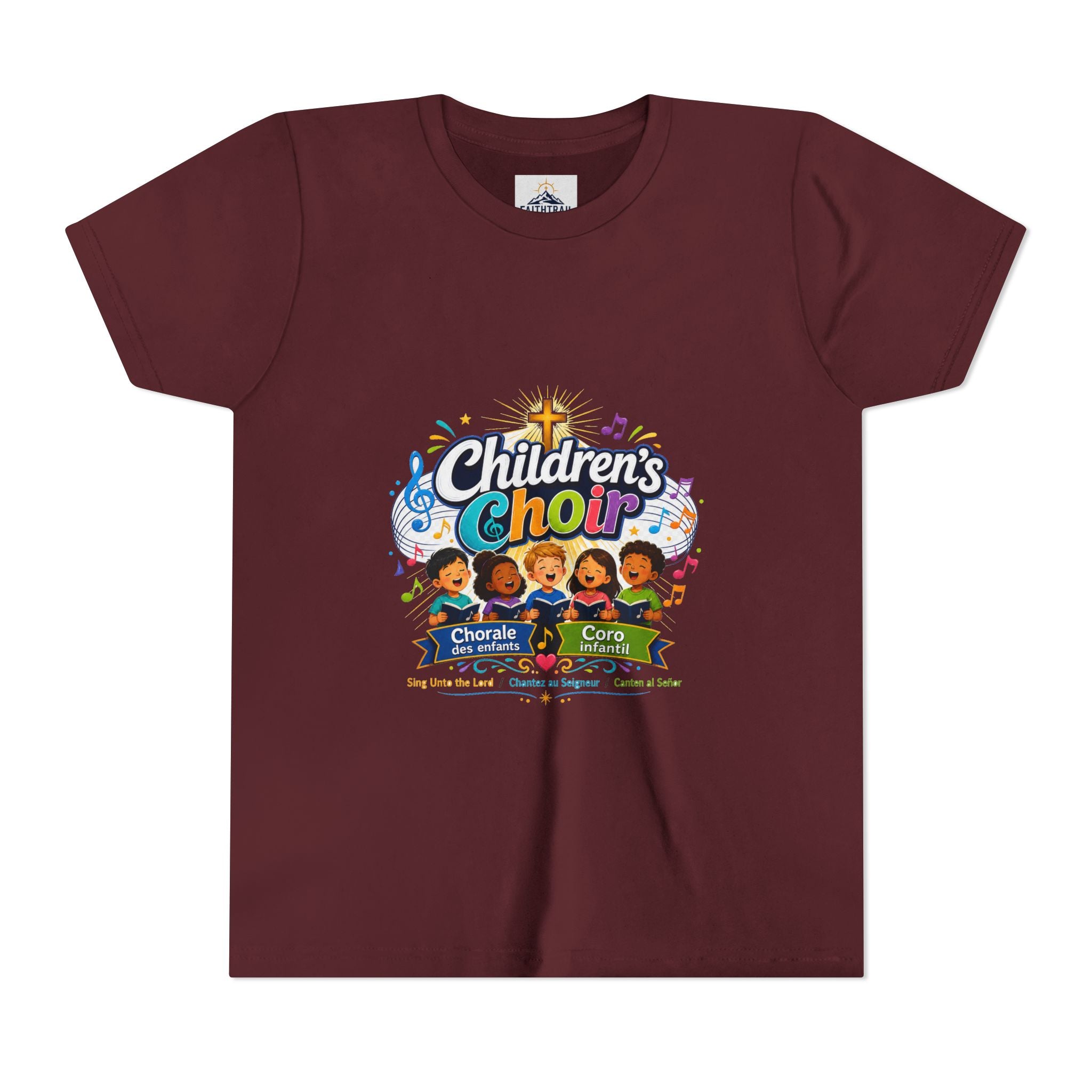 Children's Choir Youth Tee - Colorful Church Choir Graphic