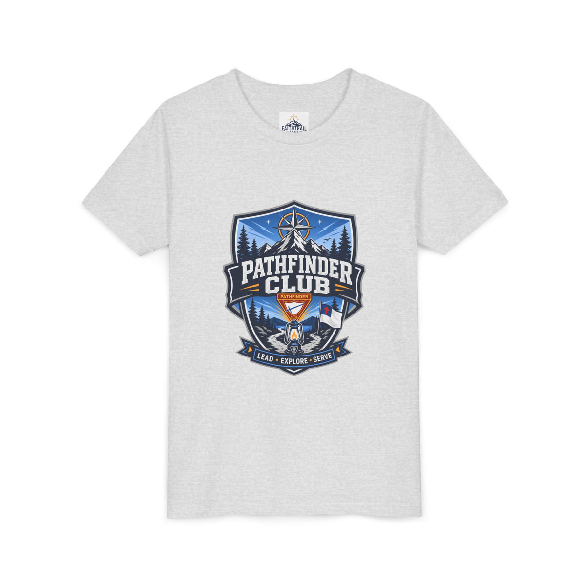Conquistadores Camiseta para jóvenes | Camping Compass, Fogata, Pinos