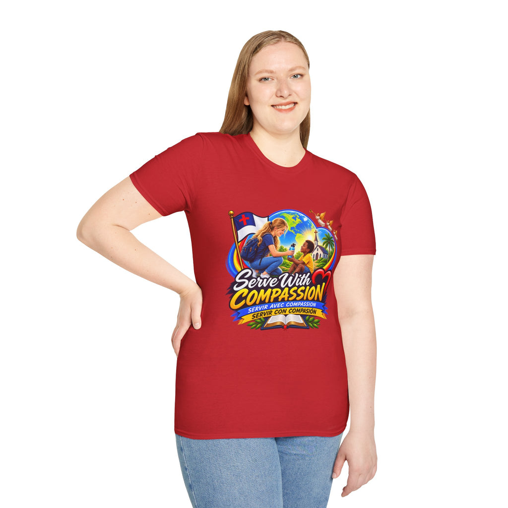 Serve With Compassion T-Shirt — Christian Volunteer Faith Tee