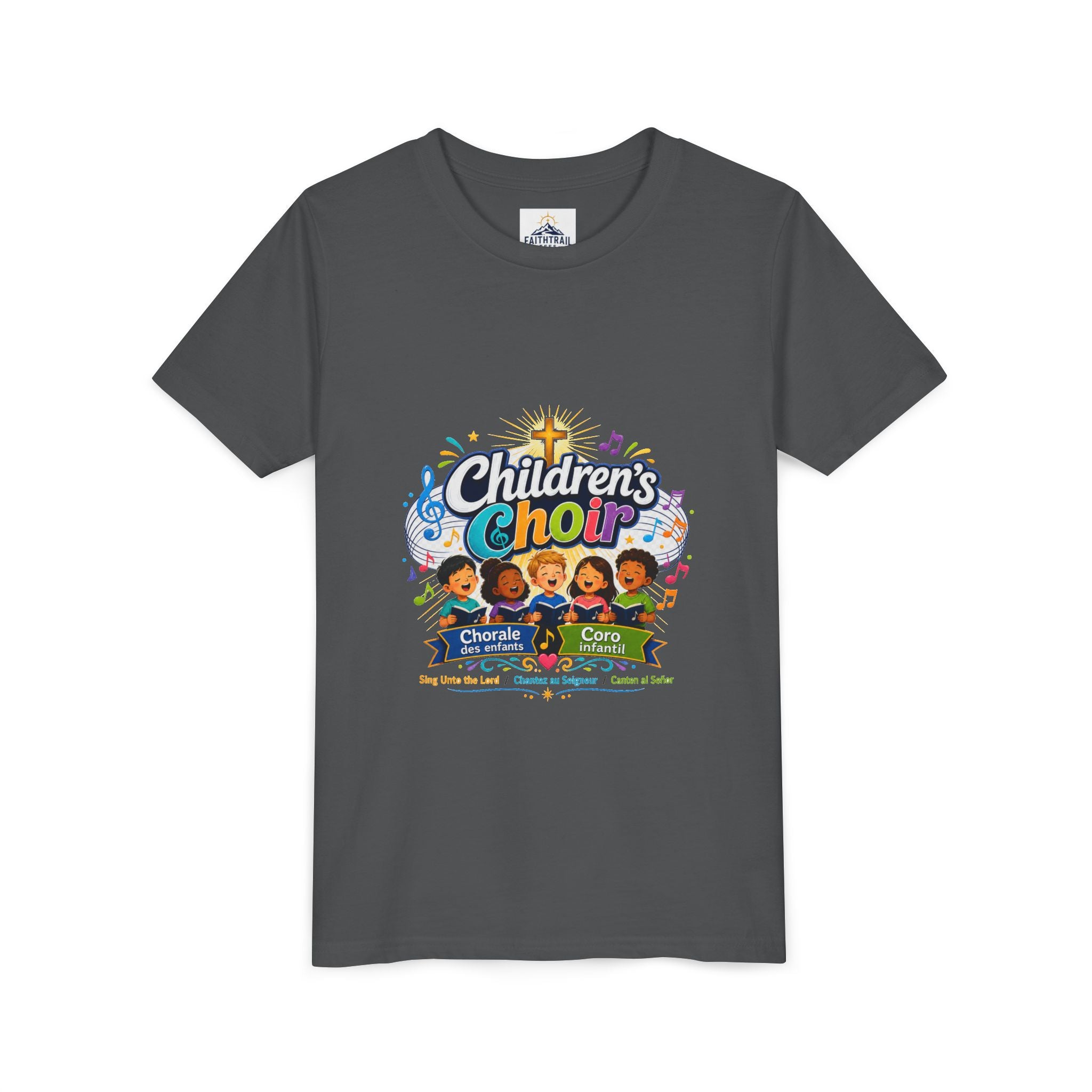 Children's Choir Youth Tee - Colorful Church Choir Graphic