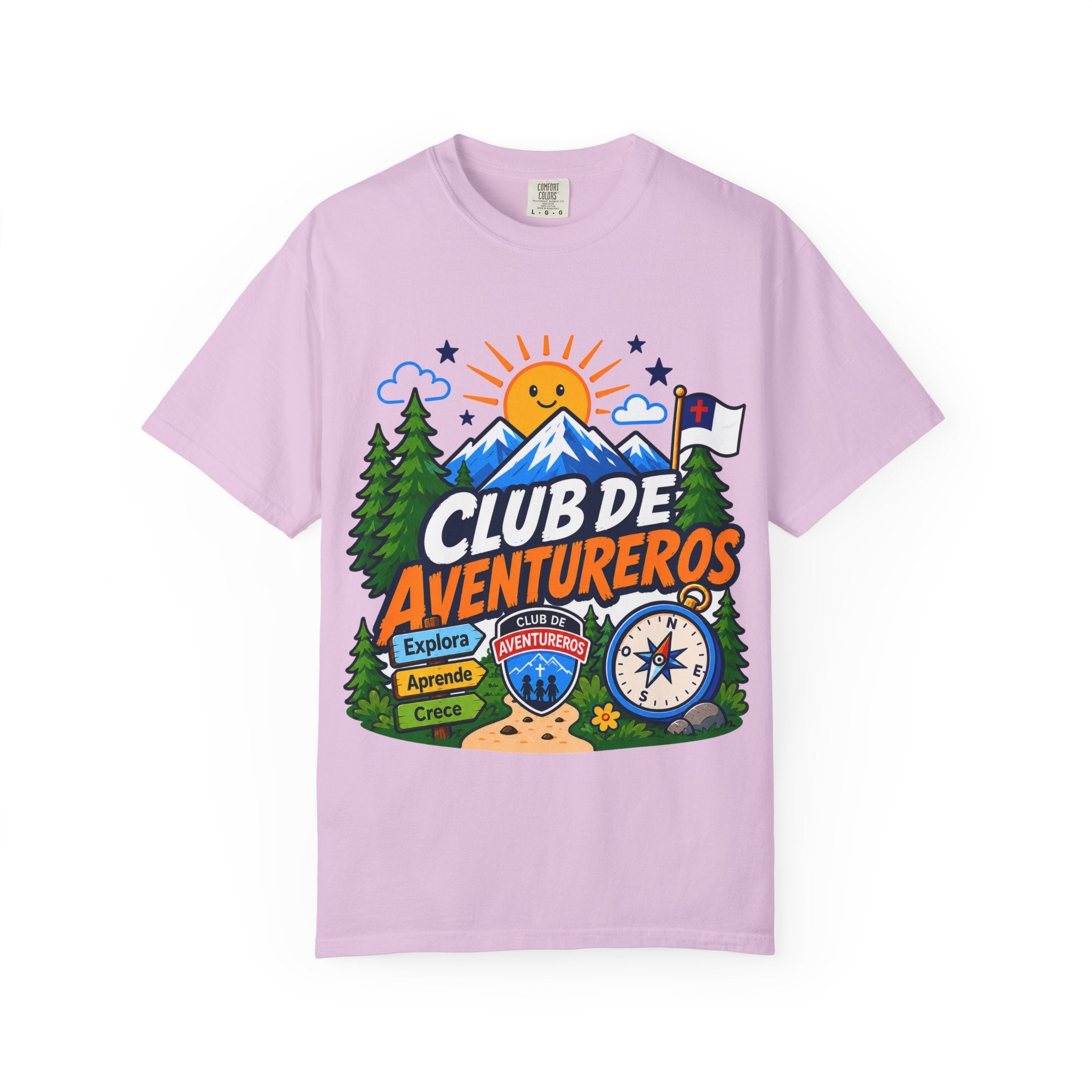 Club de Aventureros Camiseta (Adultos) | Camping, Brújula y Sol