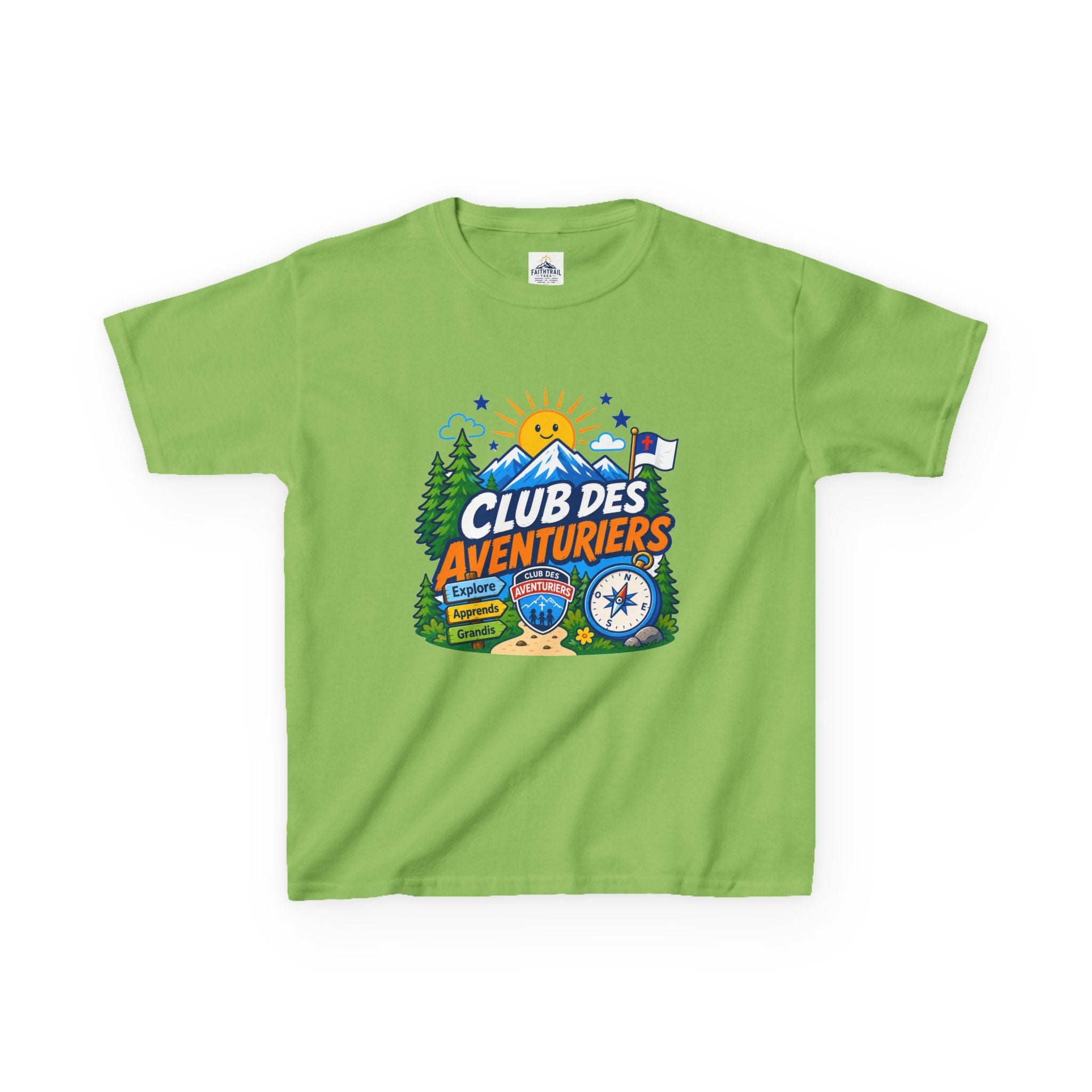 Club de Aventureros Camiseta (Niños) | Camping, Brújula y Sol