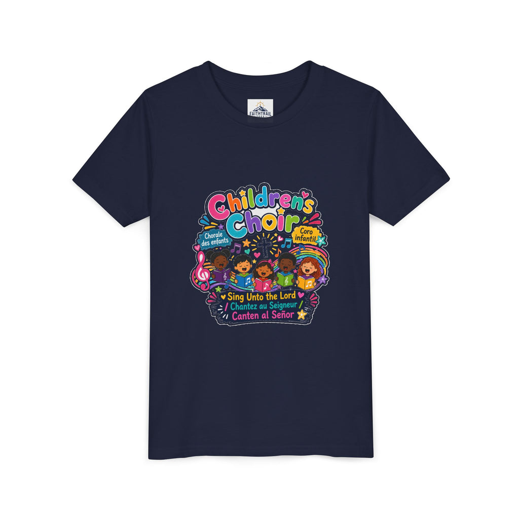 Children's Choir Youth Tee — Colorful 'Children's Choir' Gospel Music Shirt for Kids