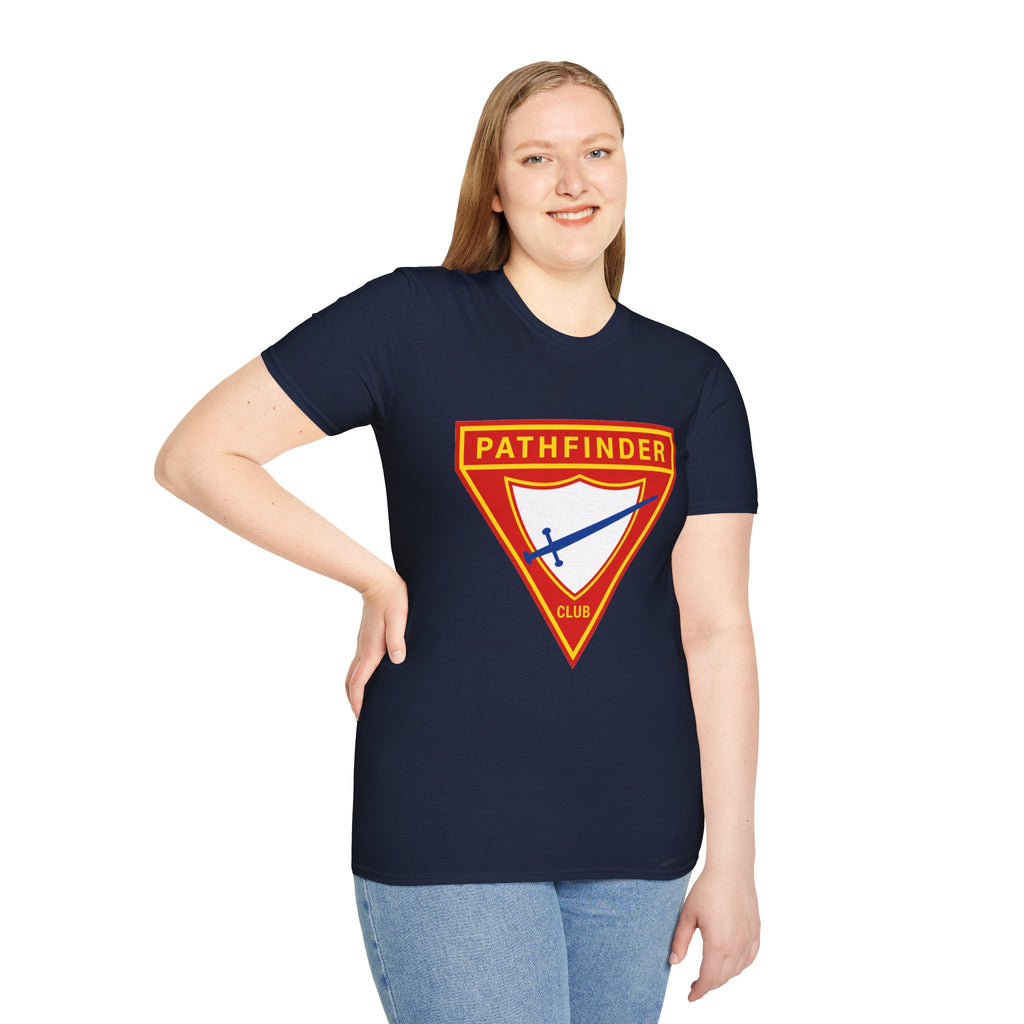 Pathfinder Club T-Shirt — Retro Shield Logo Tee