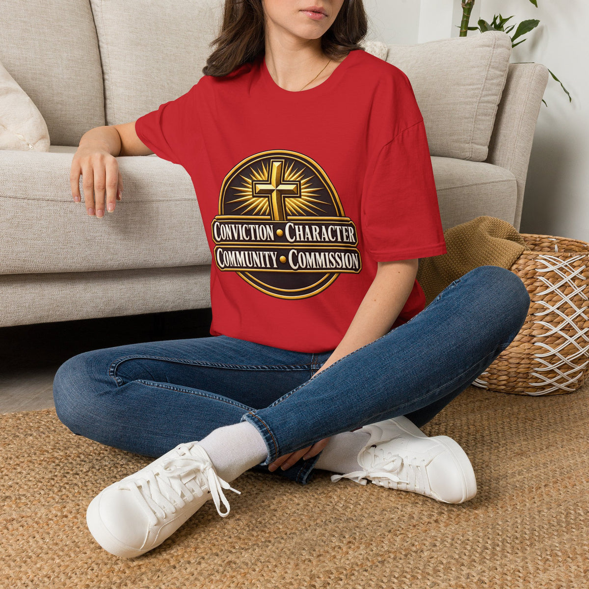 Conviction • Character Christian T-Shirt — Cross Faith Ministry Tee