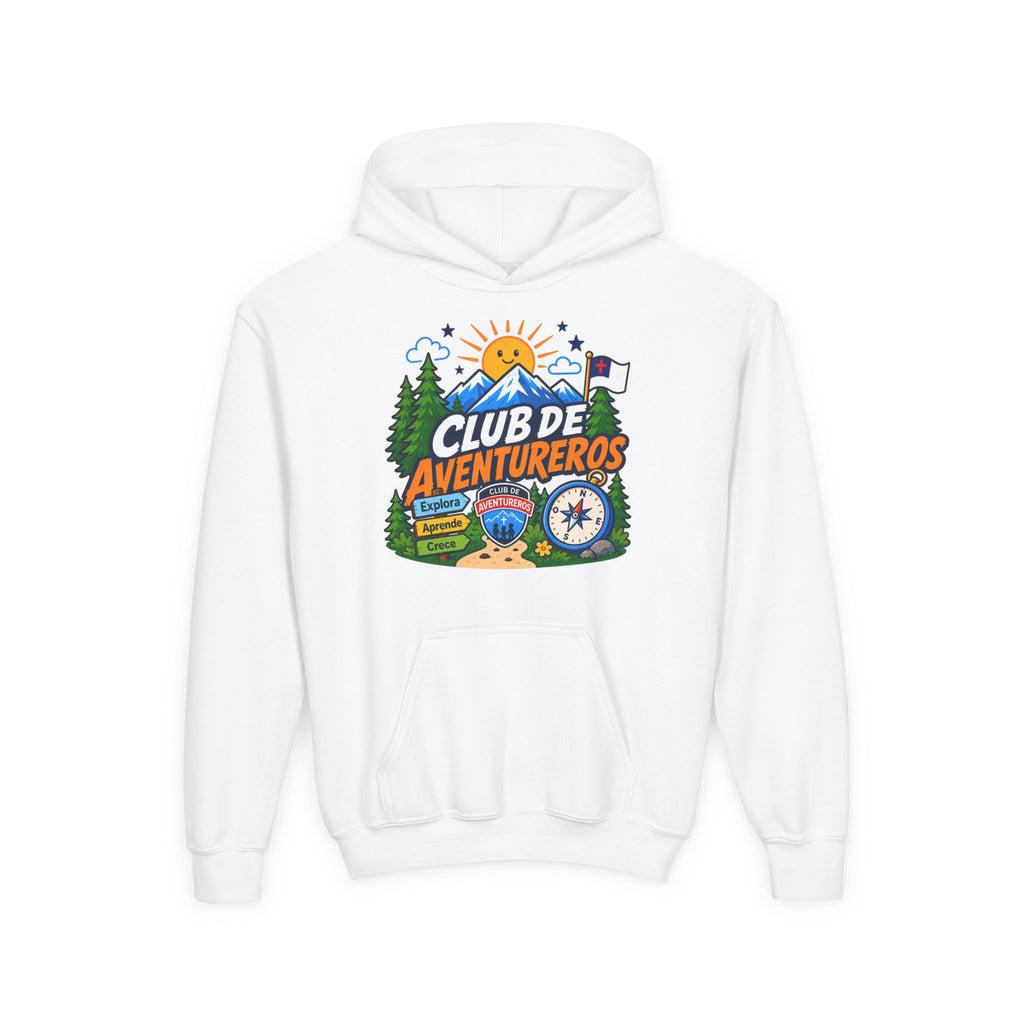 Club de Adventureros | Sudadera con capucha y estampado para Niños | Cámping