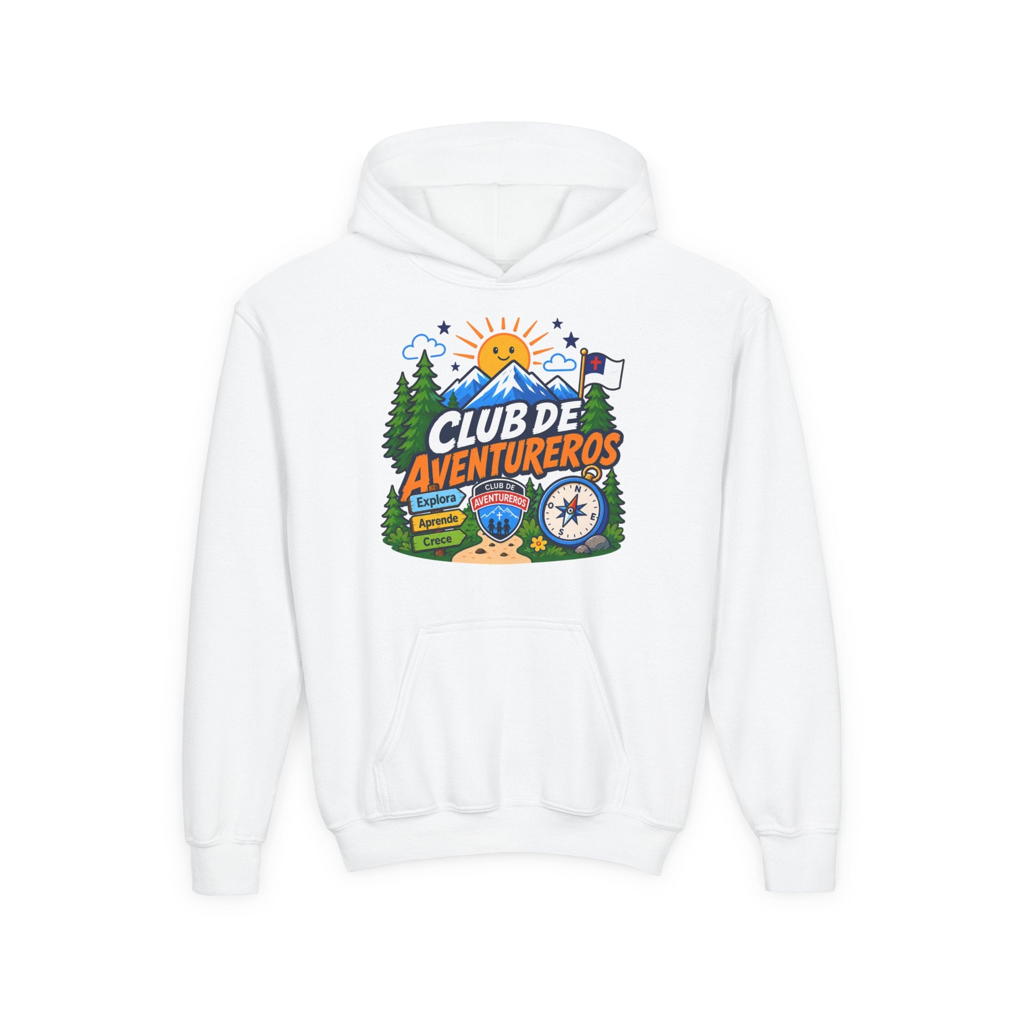 Club de Adventureros | Sudadera con capucha y estampado para Niños | Cámping