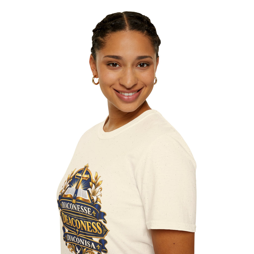 Deaconess Emblem T-Shirt — Faith-Based Christian Church Shirt