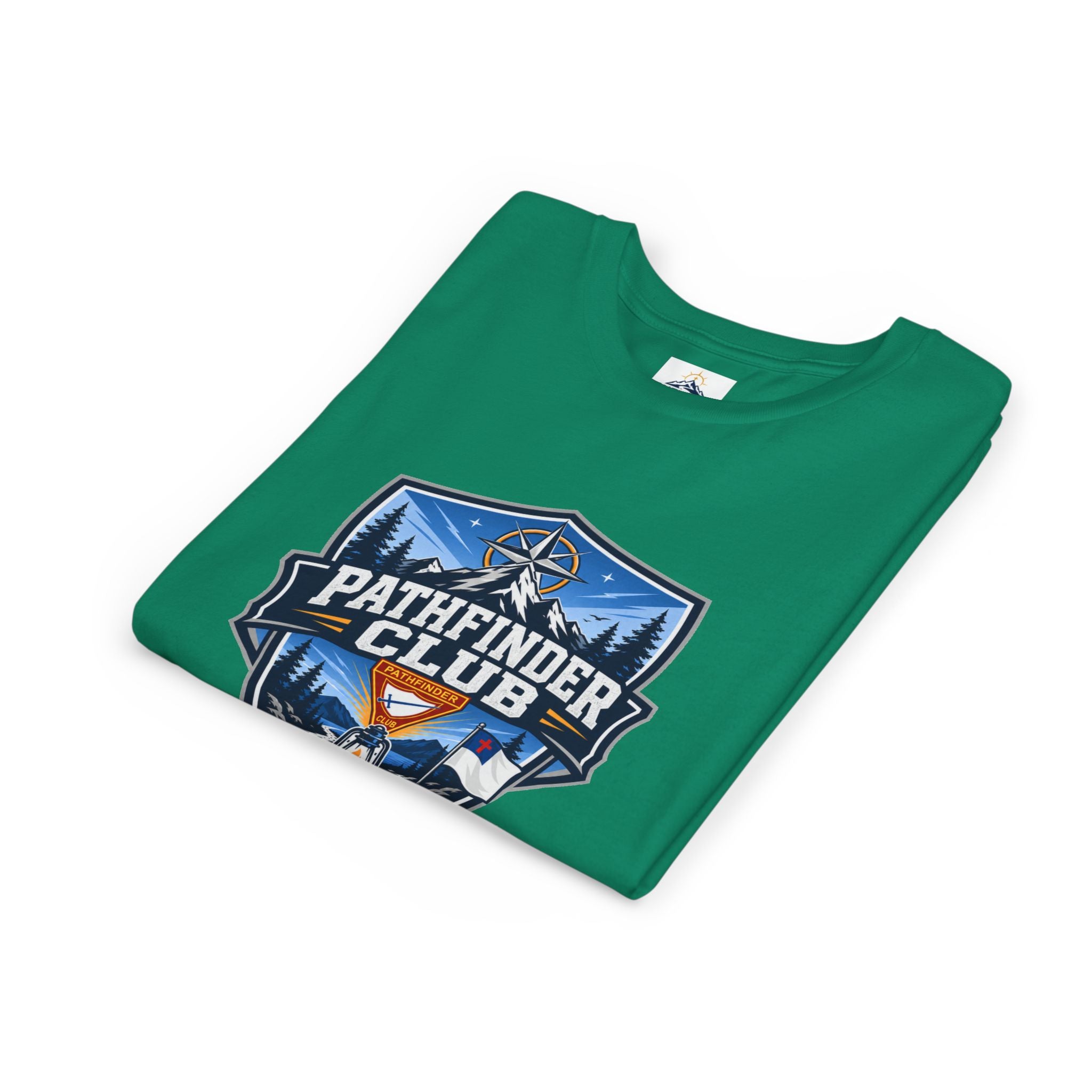 Conquistadores Camiseta para jóvenes | Camping Compass, Fogata, Pinos