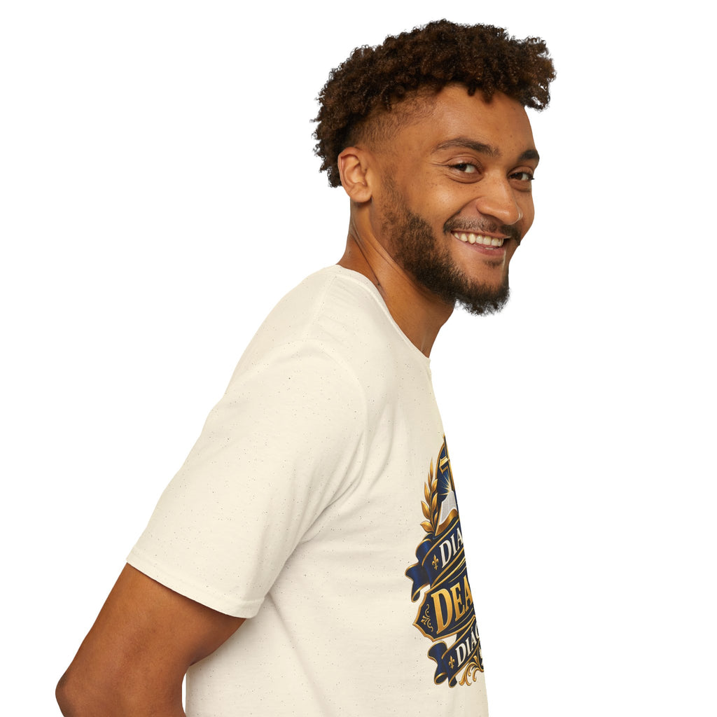 Deacon Faith T-Shirt — 'Diacre' Church Cross & Bible Emblem