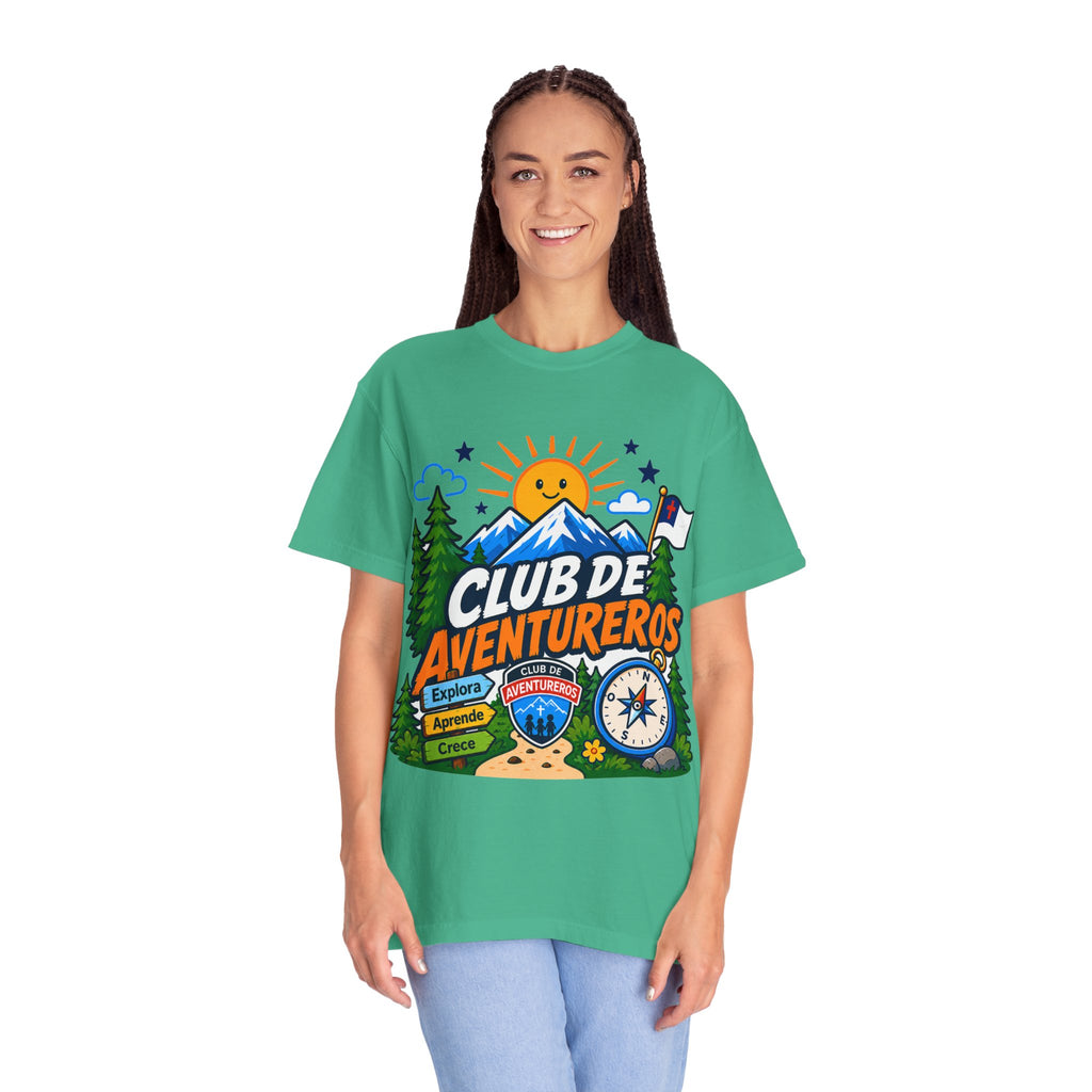 Club de Aventureros Camiseta (Adultos) | Camping, Brújula y Sol