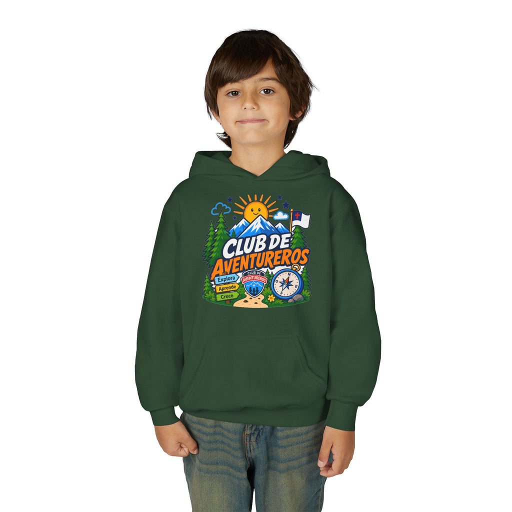 Club de Adventureros | Sudadera con capucha y estampado para Niños | Cámping