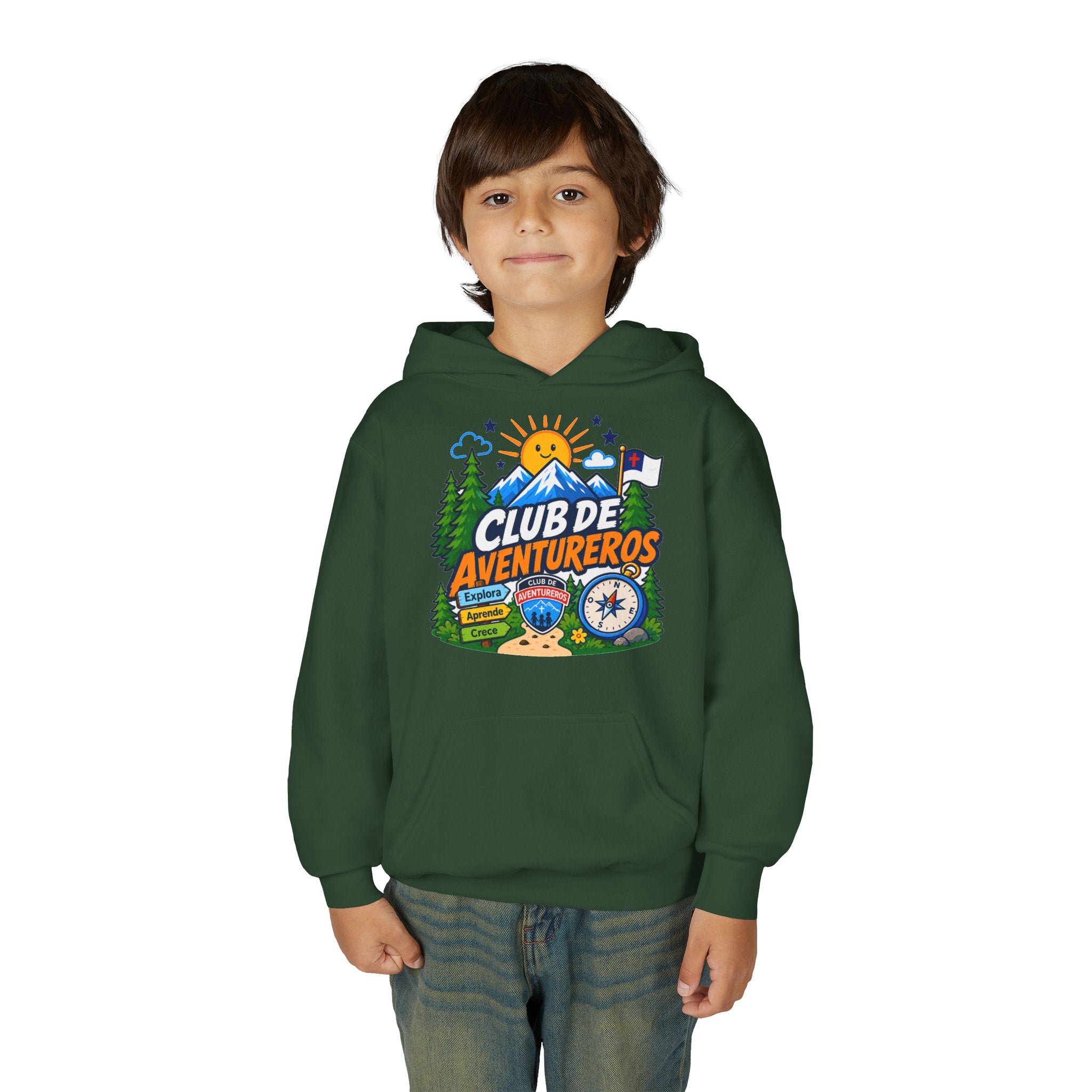 Club de Adventureros | Sudadera con capucha y estampado para Niños | Cámping