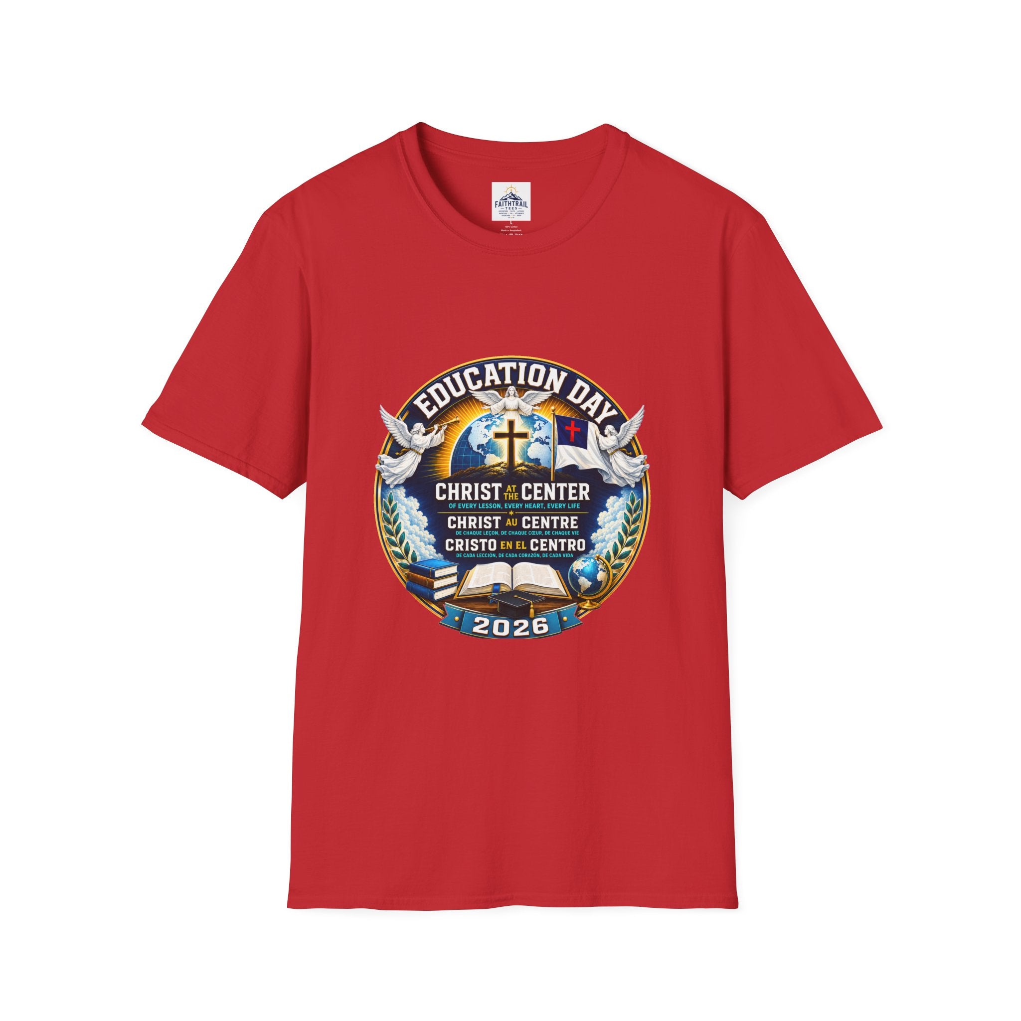 Education Day T-Shirt — "Christ at Center" Church Event Tee (2026)