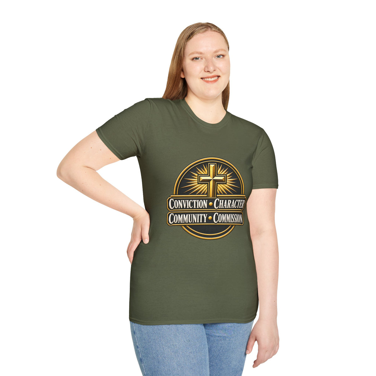 Conviction • Character Christian T-Shirt — Cross Faith Ministry Tee