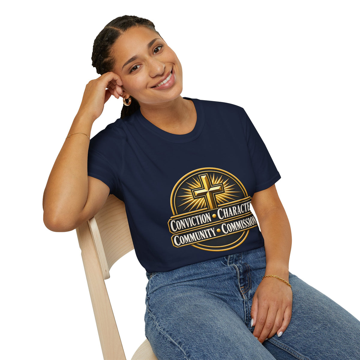 Conviction • Character Christian T-Shirt — Cross Faith Ministry Tee