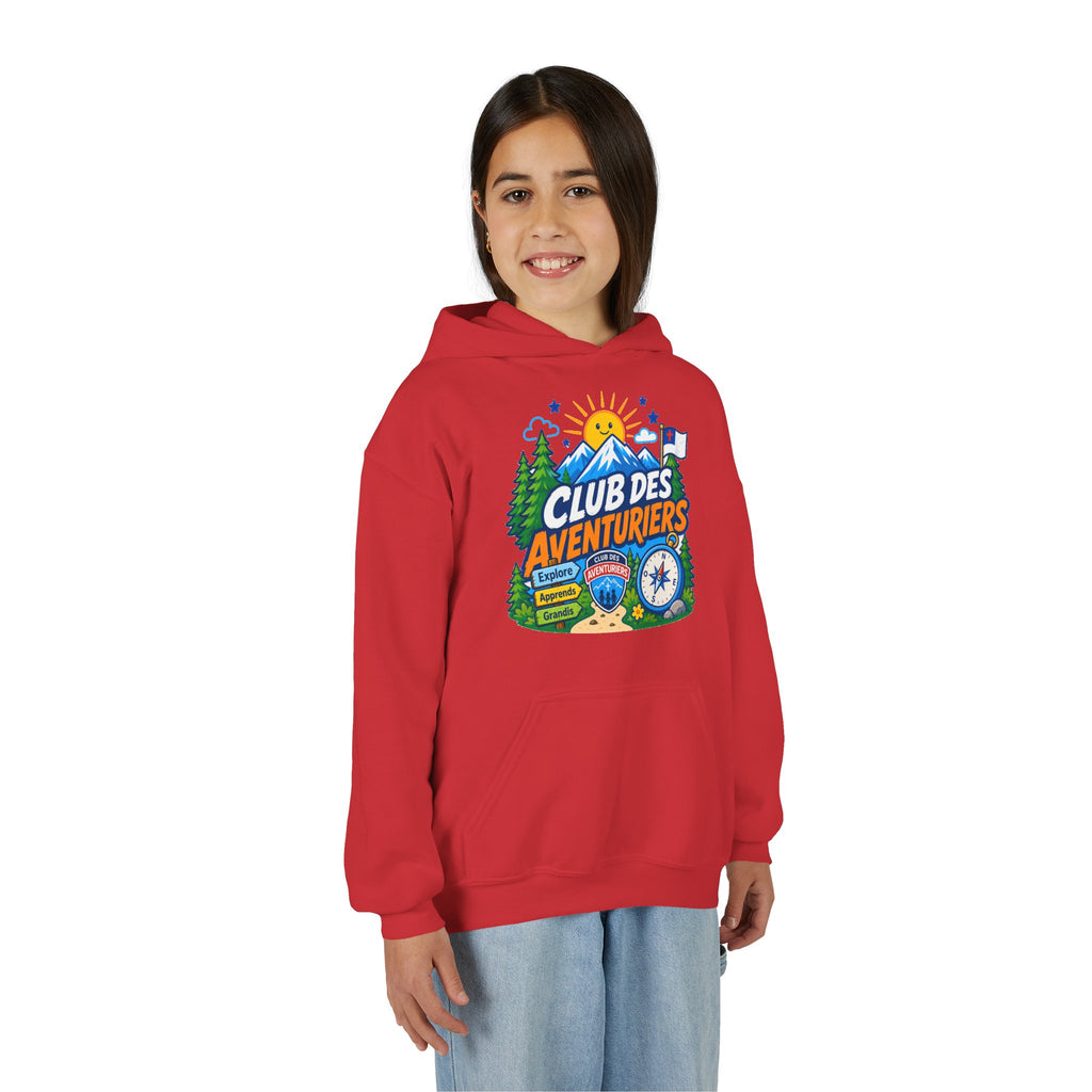 Club des Aventuriers Sweatshirt à Capuche (Enfants) | Design de Camping