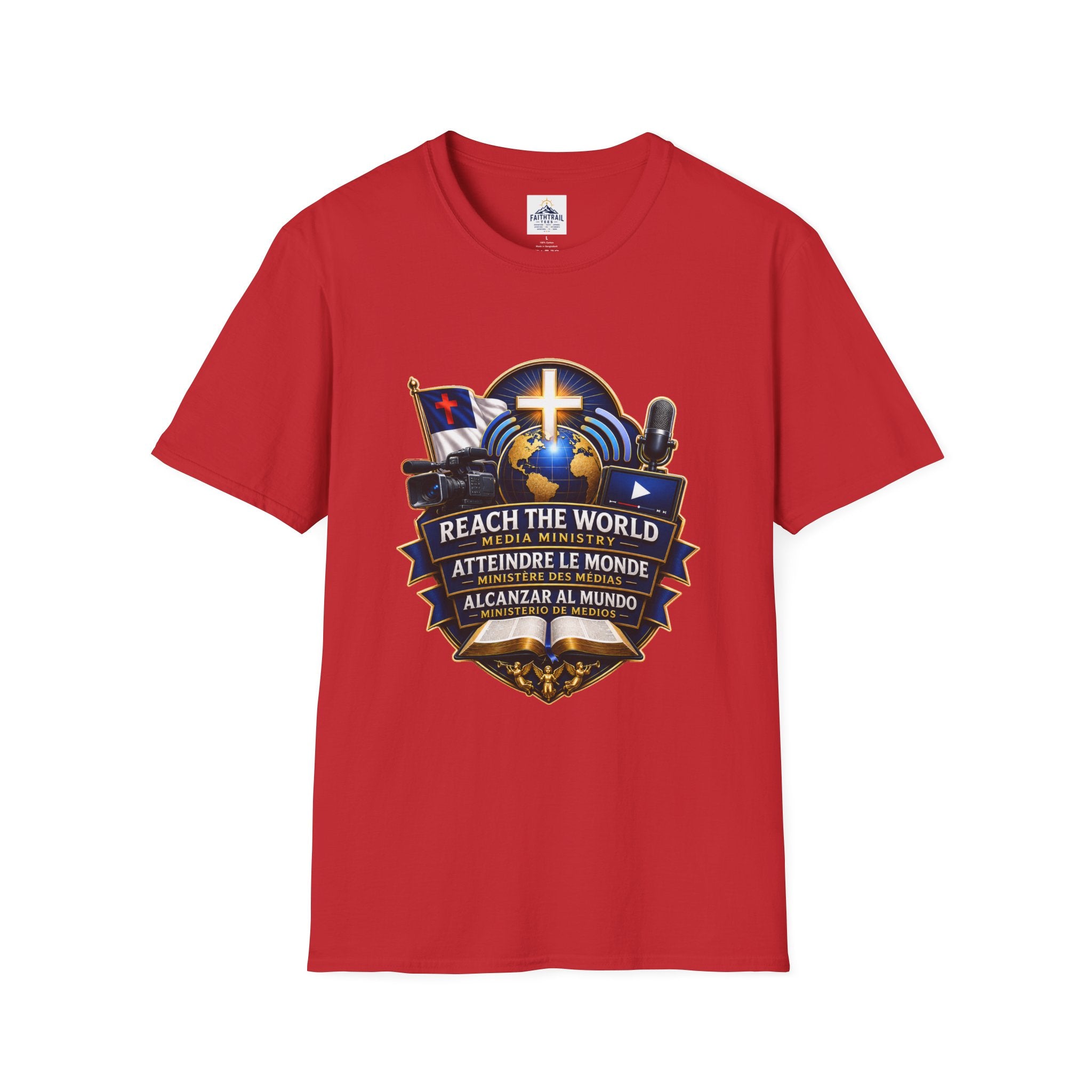 Reach The World Media Ministry T-Shirt — Christian Mission & Evangelism Tee
