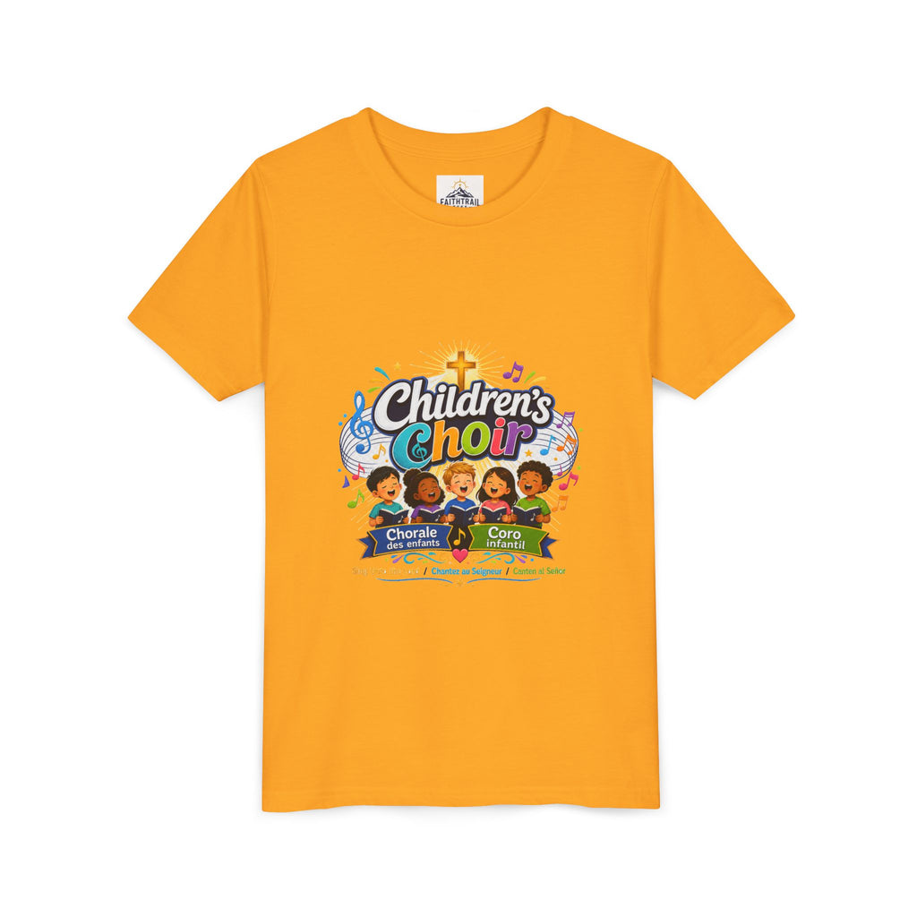 Children's Choir Youth Tee - Colorful Church Choir Graphic