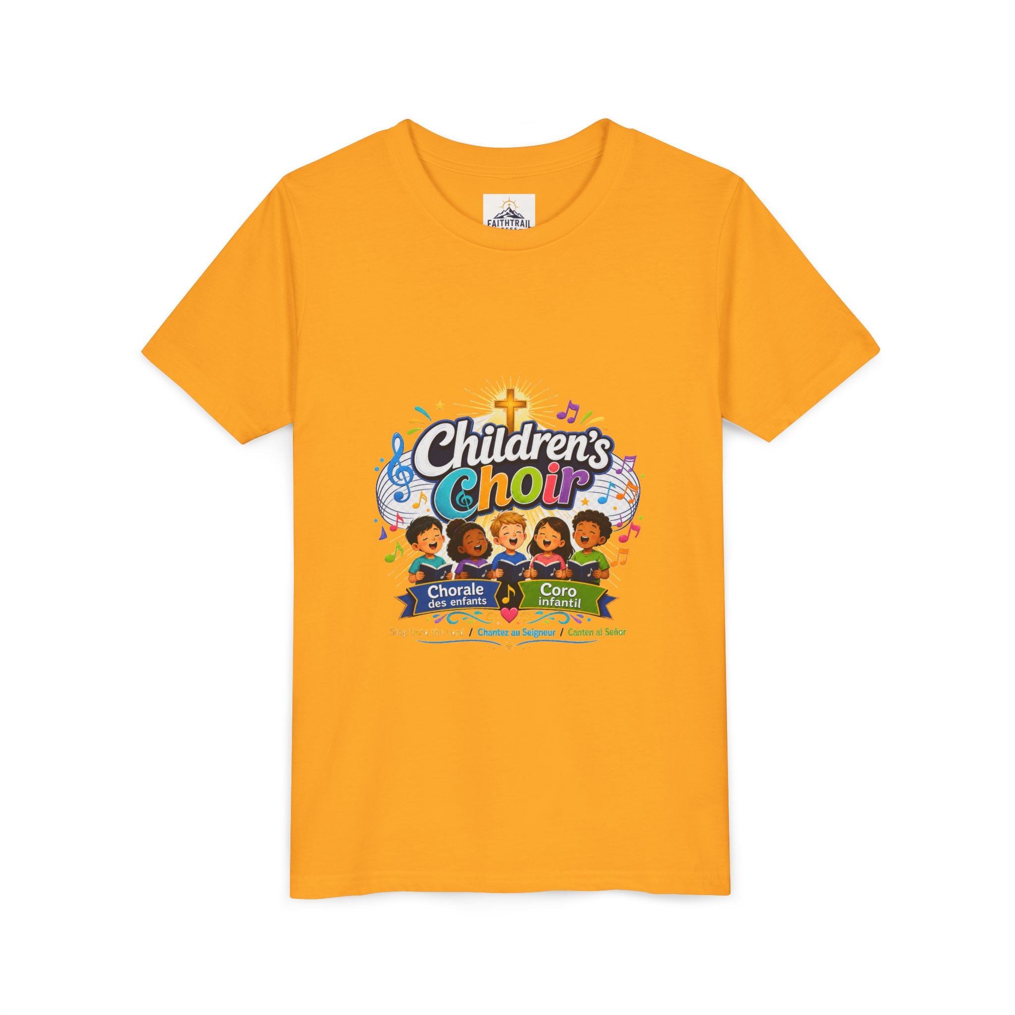 Children's Choir Youth Tee - Colorful Church Choir Graphic
