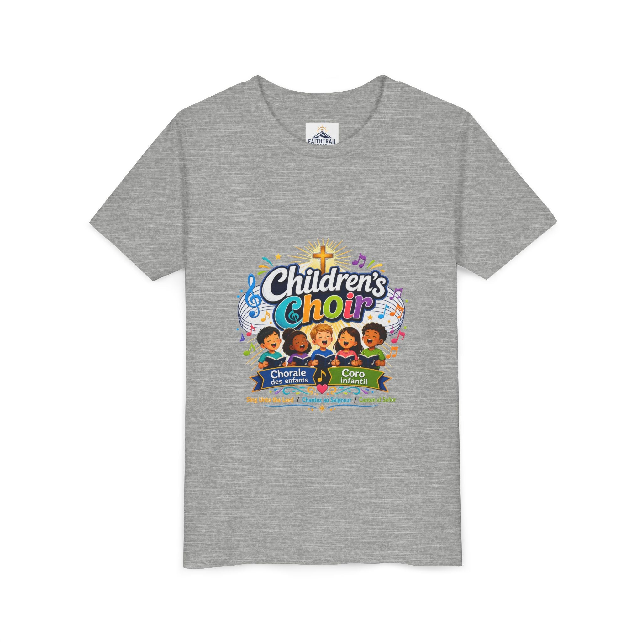 Children's Choir Youth Tee - Colorful Church Choir Graphic