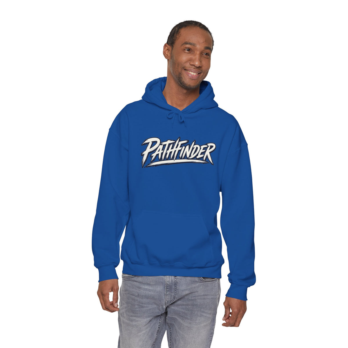 Pathfinder Graphic Hoodie — Retro Script Logo Pullover