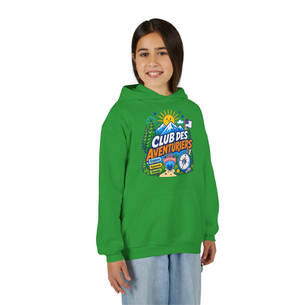 Club des Aventuriers Sweatshirt à Capuche (Enfants) | Design de Camping