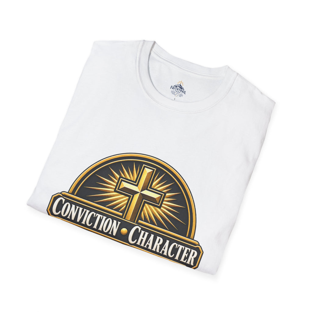 Conviction • Character Christian T-Shirt — Cross Faith Ministry Tee