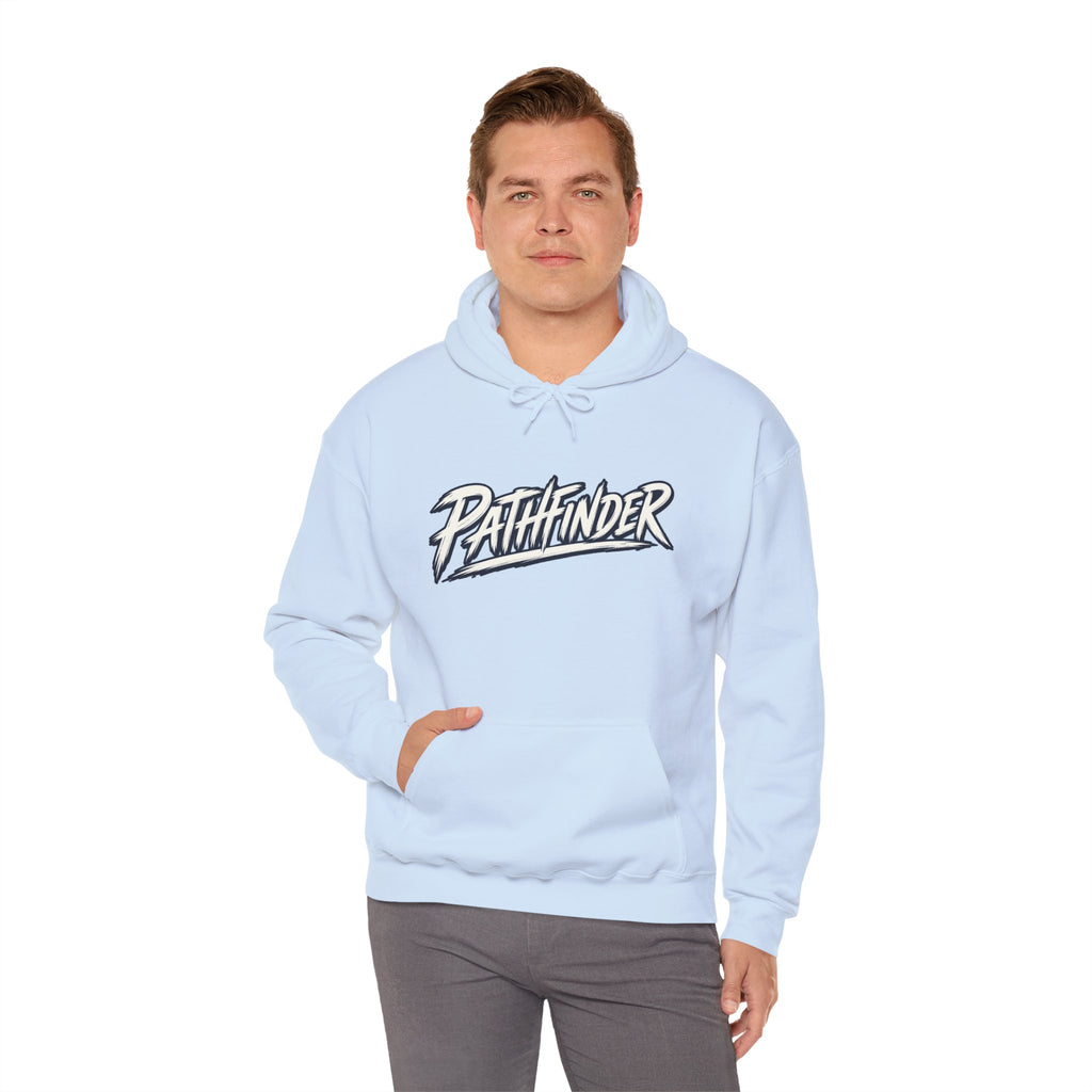 Pathfinder Graphic Hoodie — Retro Script Logo Pullover