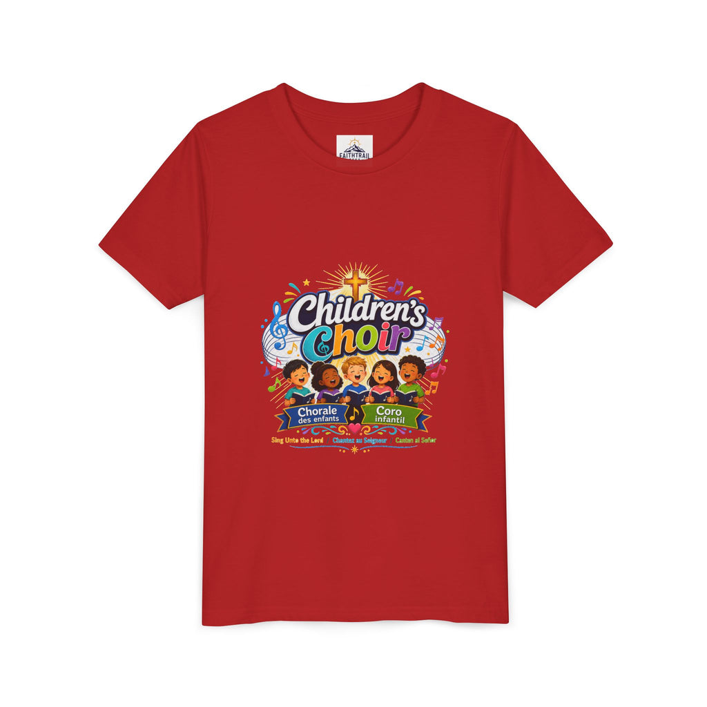 Children's Choir Youth Tee - Colorful Church Choir Graphic
