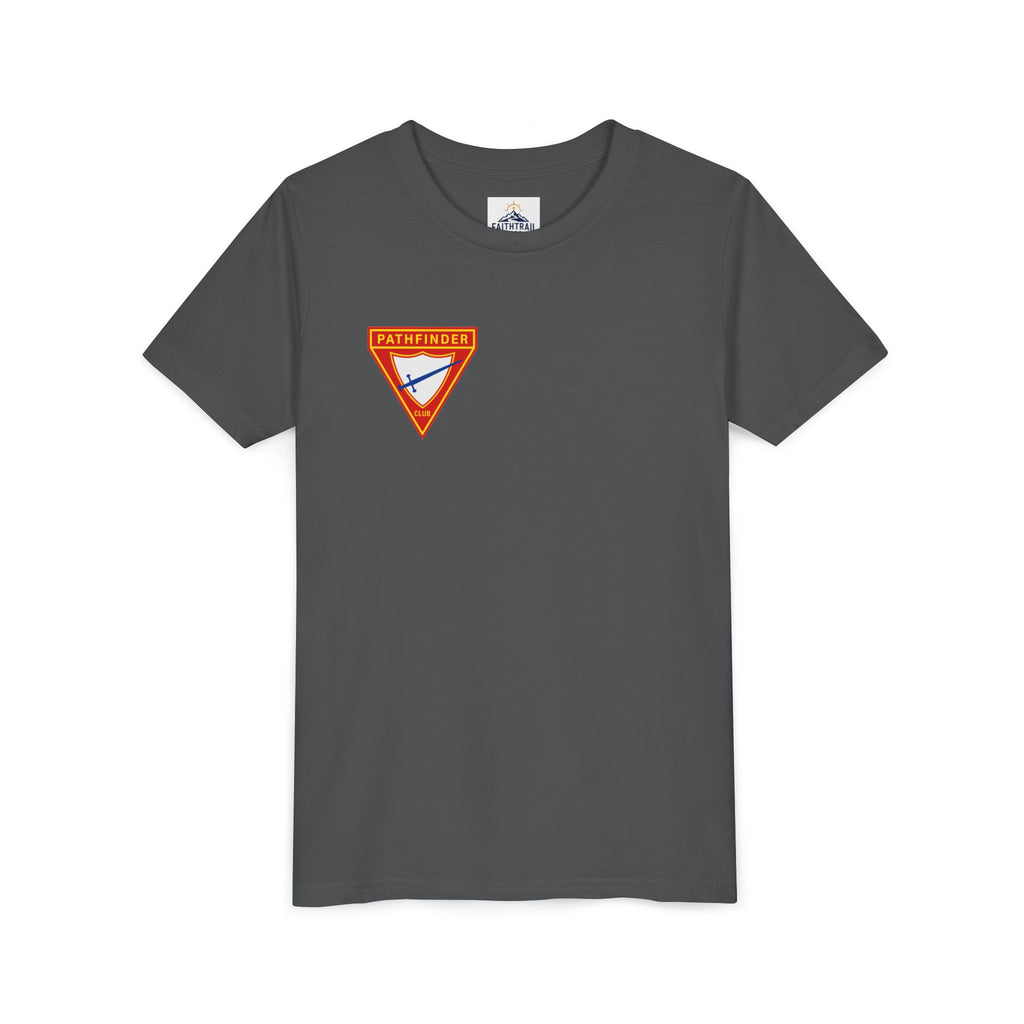 Pathfinder Club Youth Tee — Pathfinder Shield Emblem Short Sleeve Shirt
