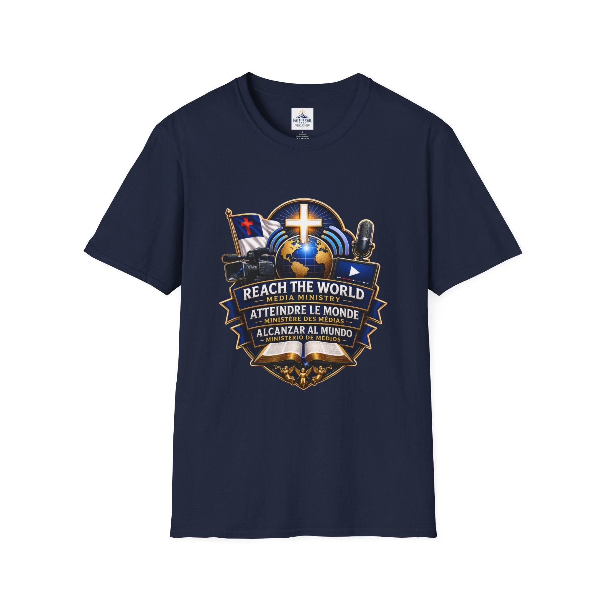 Reach The World Media Ministry T-Shirt — Christian Mission & Evangelism Tee