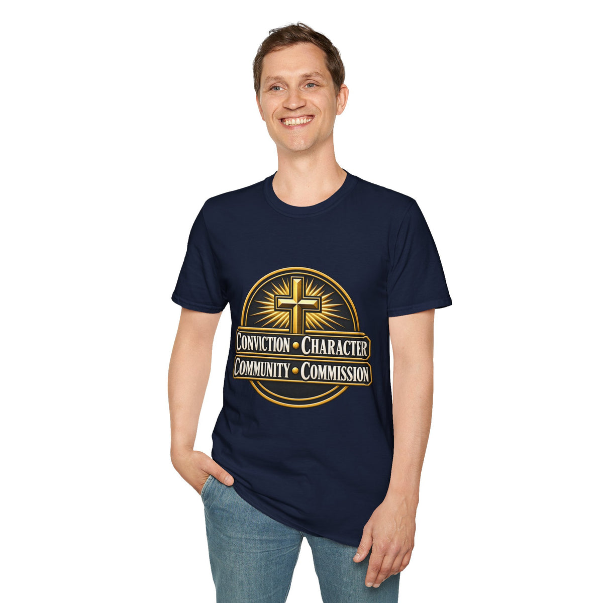Conviction • Character Christian T-Shirt — Cross Faith Ministry Tee