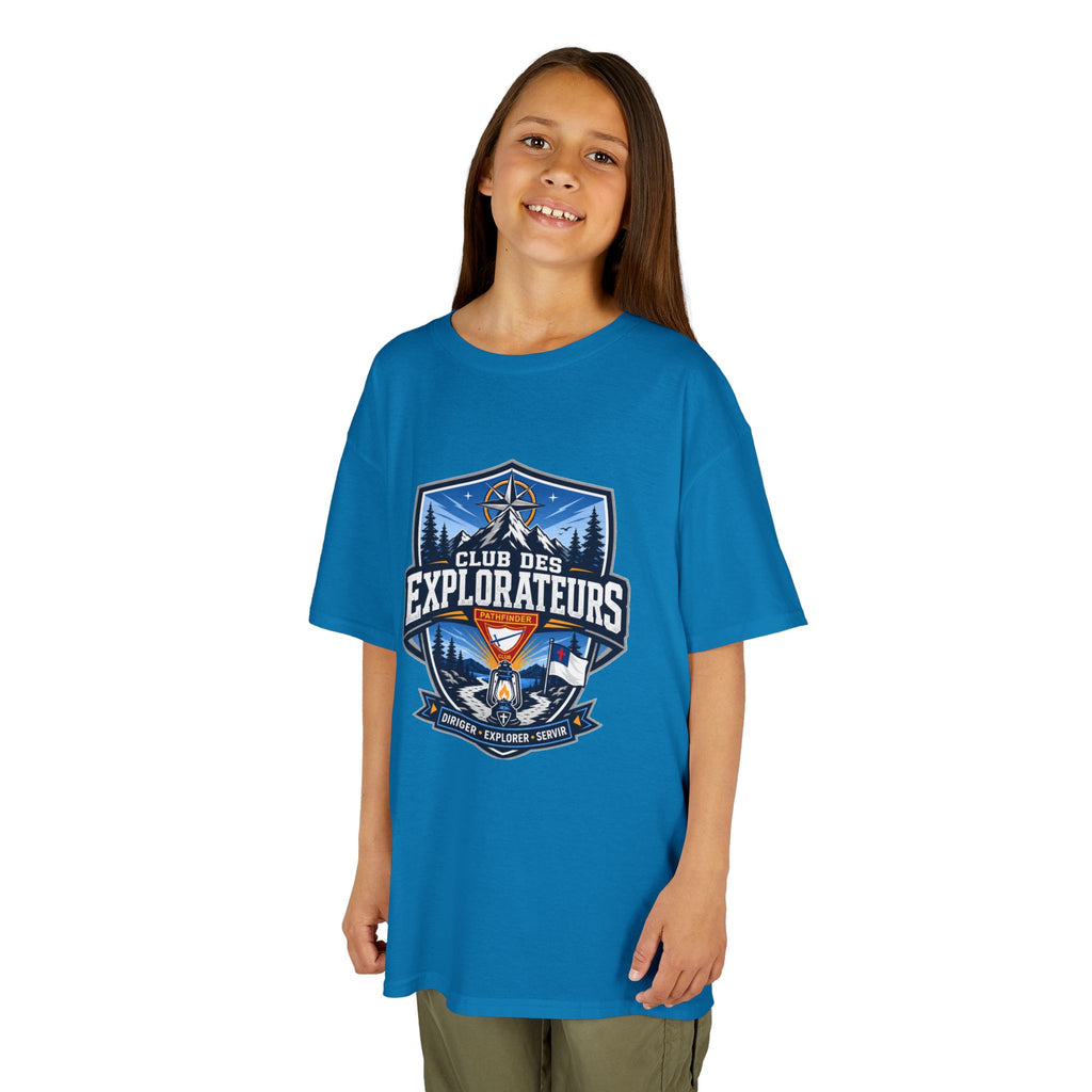 T-shirt unisexe pour enfants Club des Explorateurs | Lanterne
