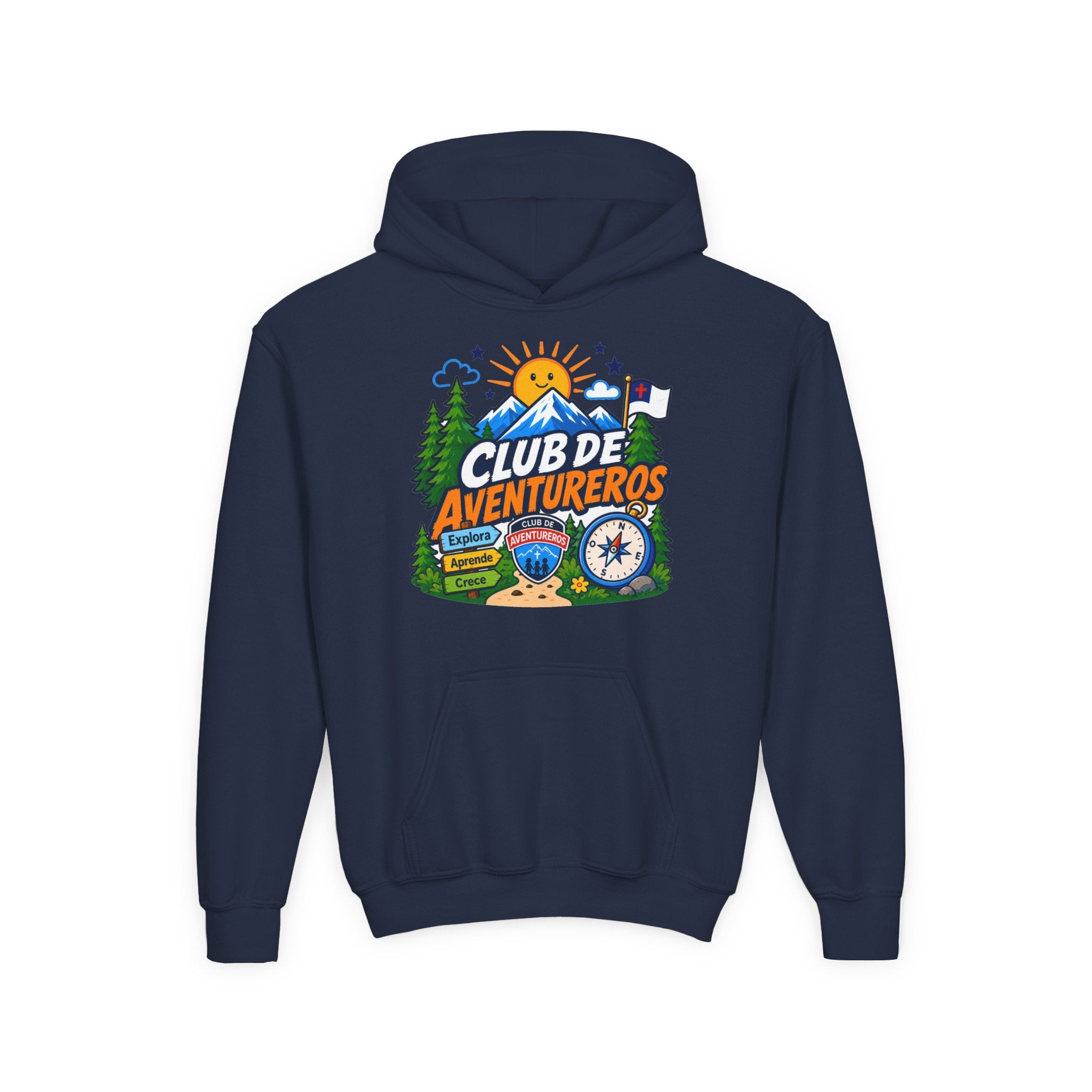 Club de Adventureros | Sudadera con capucha y estampado para Niños | Cámping