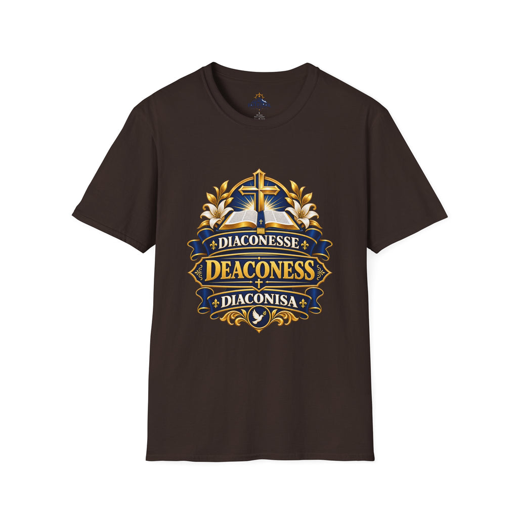 Deaconess Emblem T-Shirt — Faith-Based Christian Church Shirt