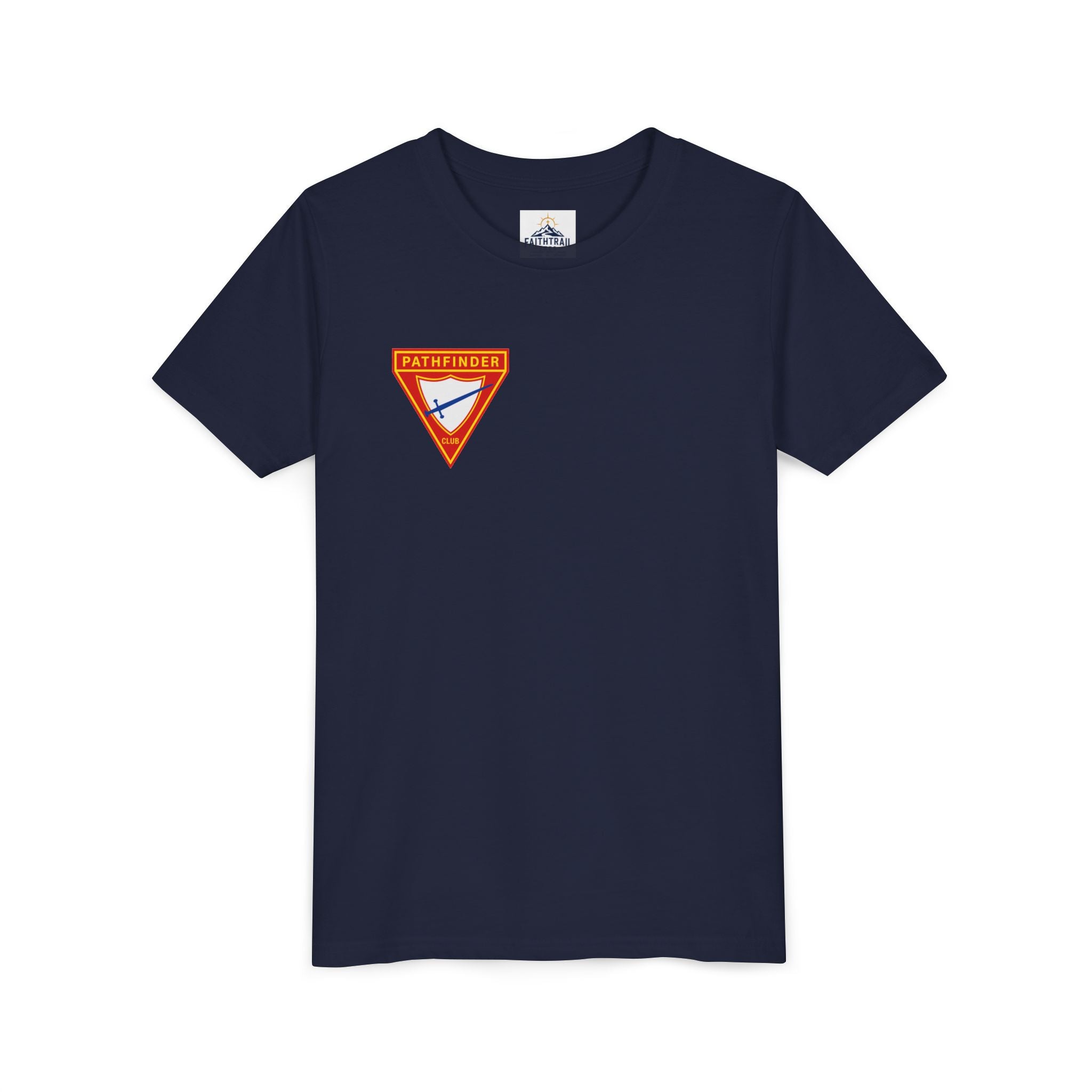 Pathfinder Club Youth Tee — Pathfinder Shield Emblem Short Sleeve Shirt