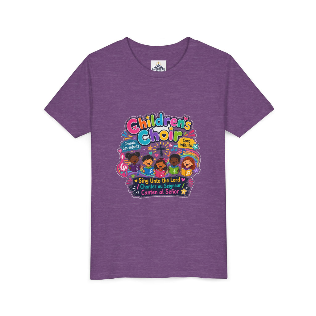 Children's Choir Youth Tee — Colorful 'Children's Choir' Gospel Music Shirt for Kids