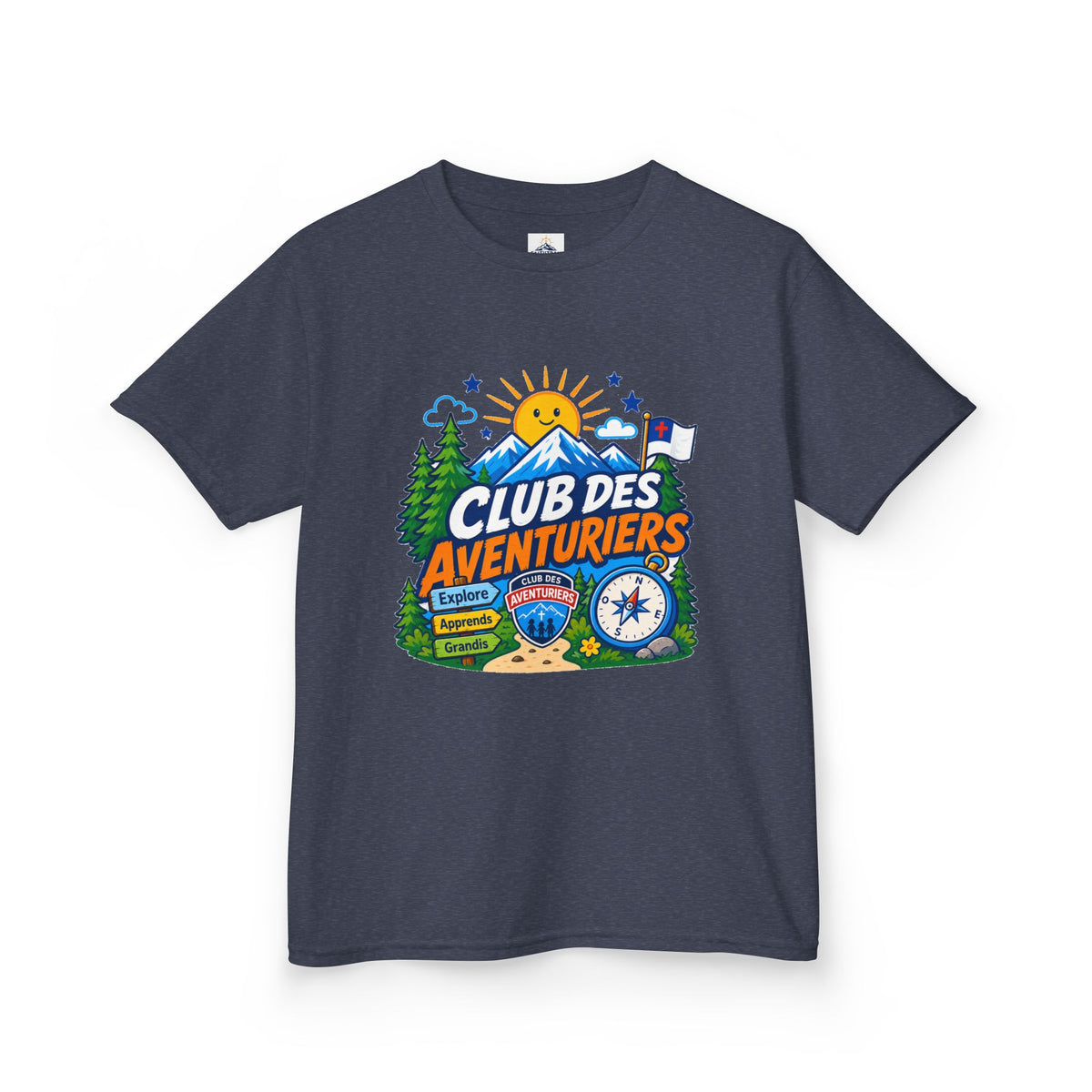 Club de Aventureros Camiseta (Niños) | Camping, Brújula y Sol