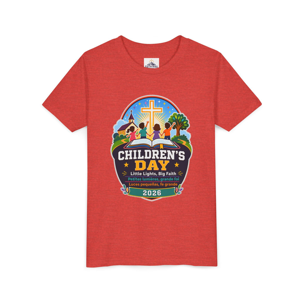 Children's Day Youth Tee – 'Little Lights, Big Faith' 2026 Church Kids T‑Shirt
