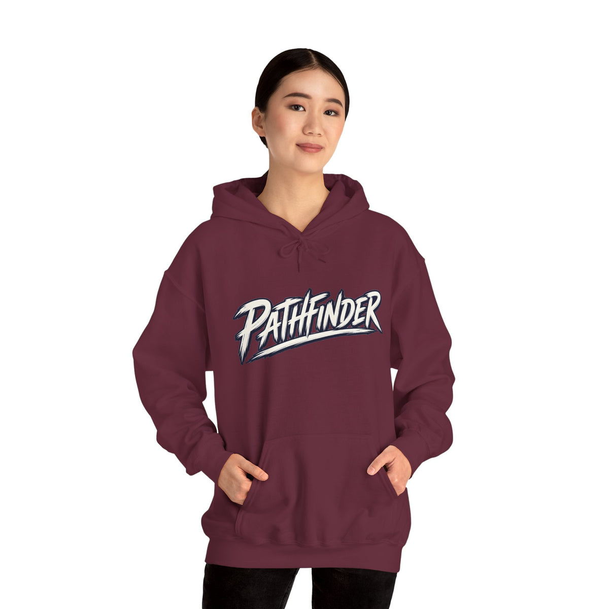 Pathfinder Graphic Hoodie — Retro Script Logo Pullover
